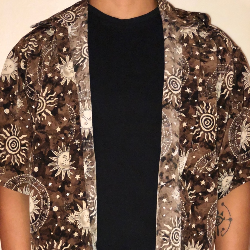 Button Down Cropped Luna/Sol